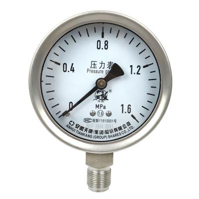 Anhui TianKang Group Stainless Steel Pressure Gauge YB-60/YB100/YB-150